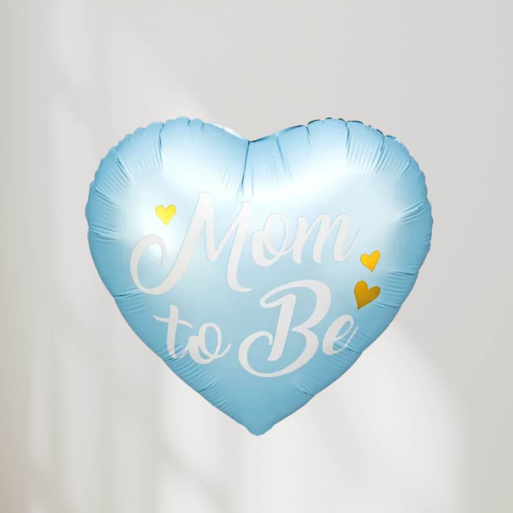 Mom To Be Hjerte Blå Ballong
