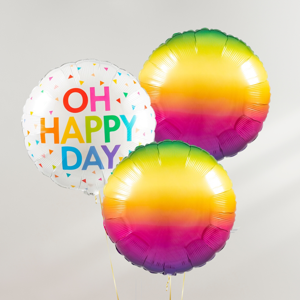 Oh Happy Day Rainbow Ballongbukett