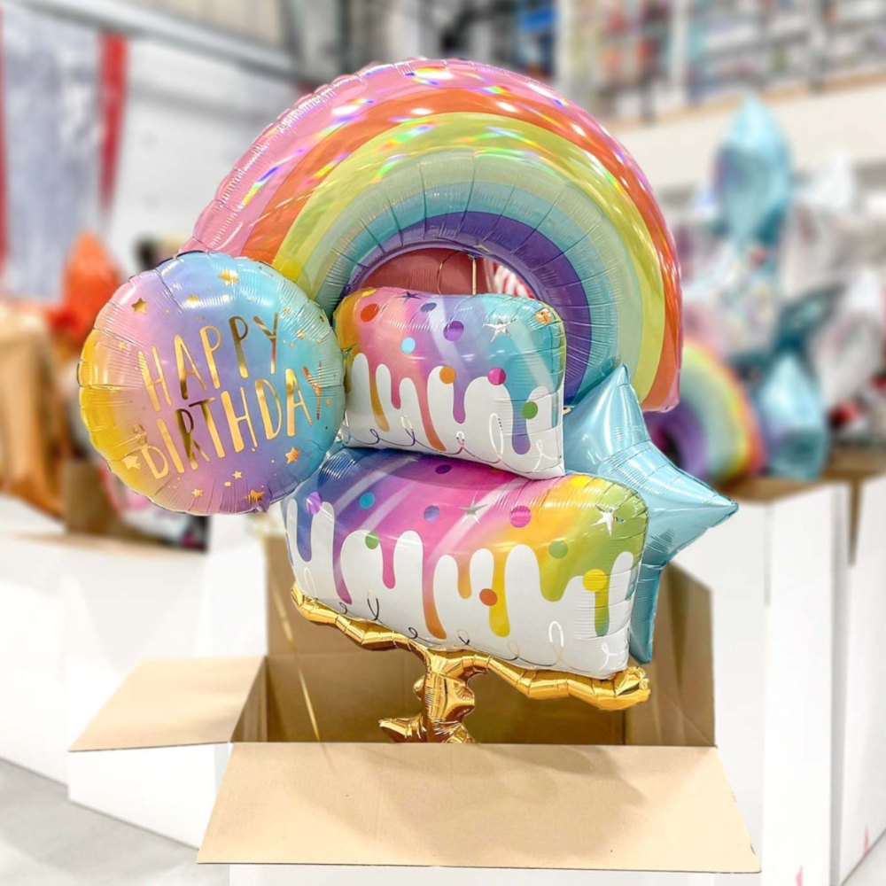 Rainbow Cake Ballongbukett