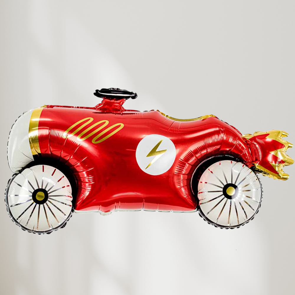 Rød Racerbil Ballong