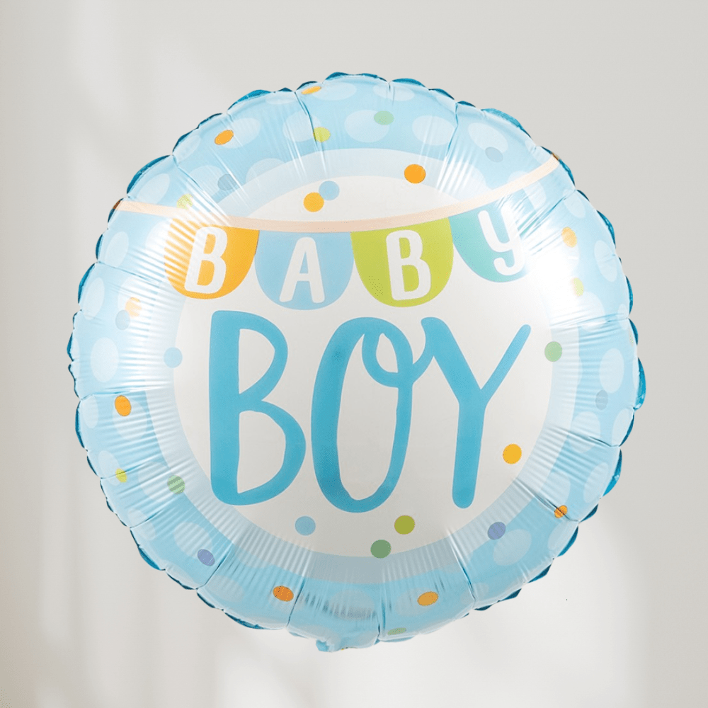 Baby Boy Dots Ballong - Ballonglevering.no