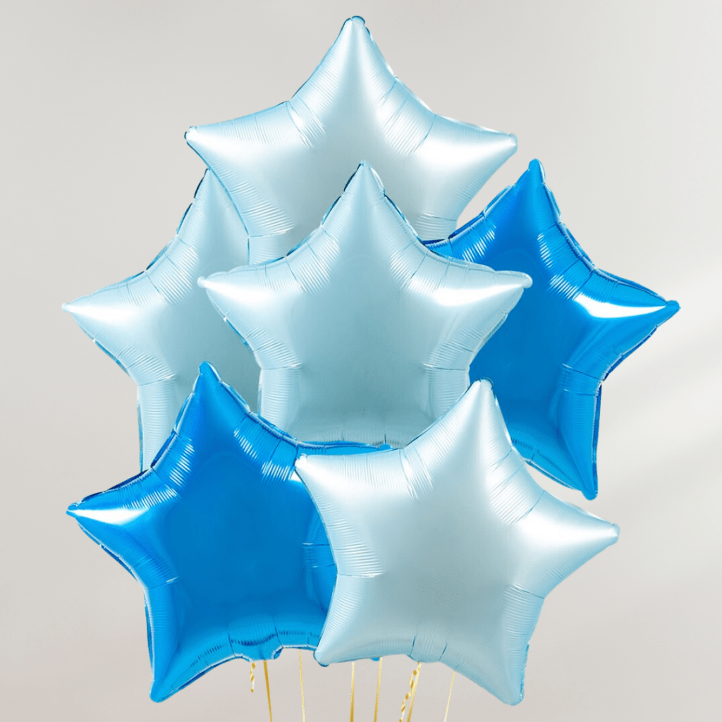 Blue Stars Ballongbukett - Ballonglevering.no
