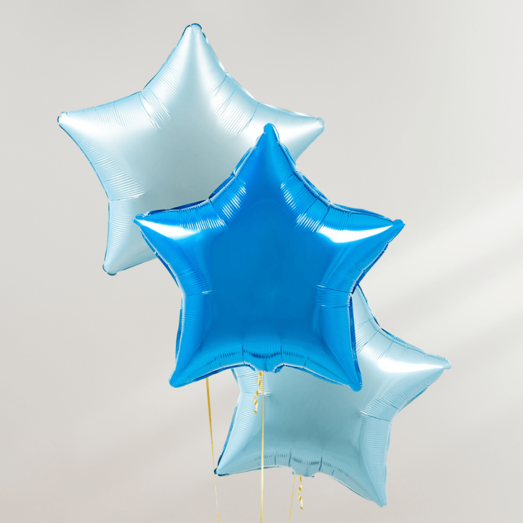 Blue Stars Ballongbukett - Ballonglevering.no