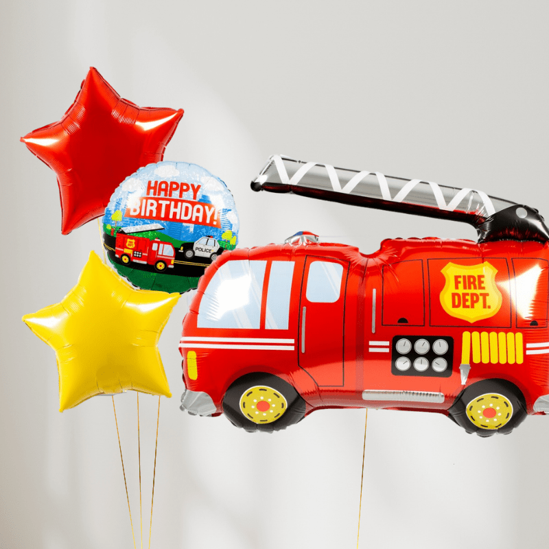 Brannbil Ballongbukett - Ballonglevering.no
