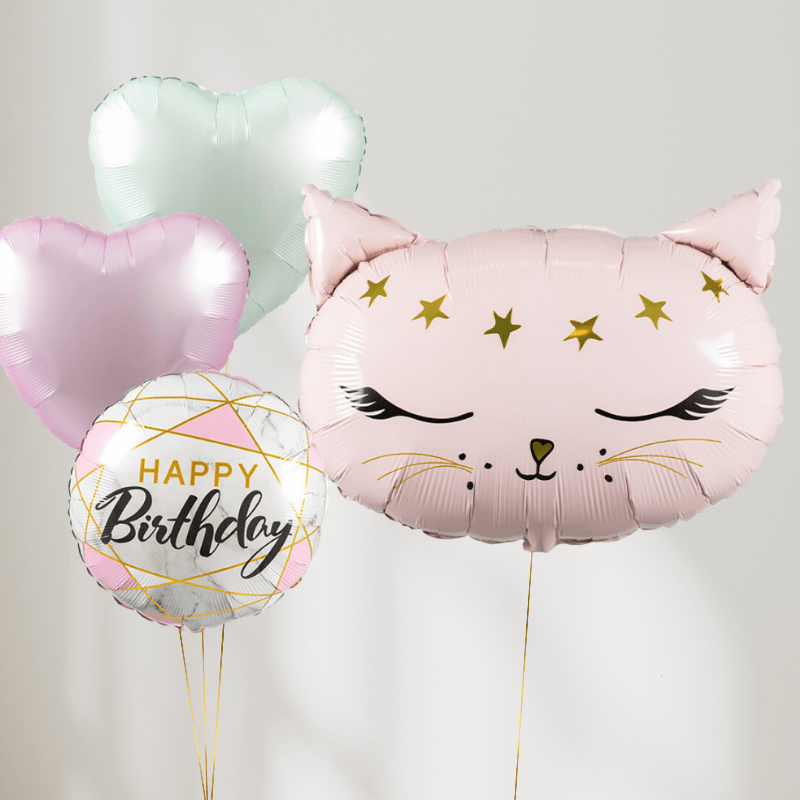Cute Kitty Ballongbukett - Ballonglevering.no