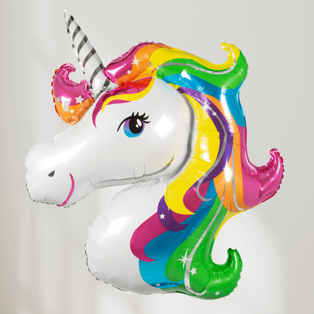 Enhjørning Regnbue Folieballong - Ballonglevering.no