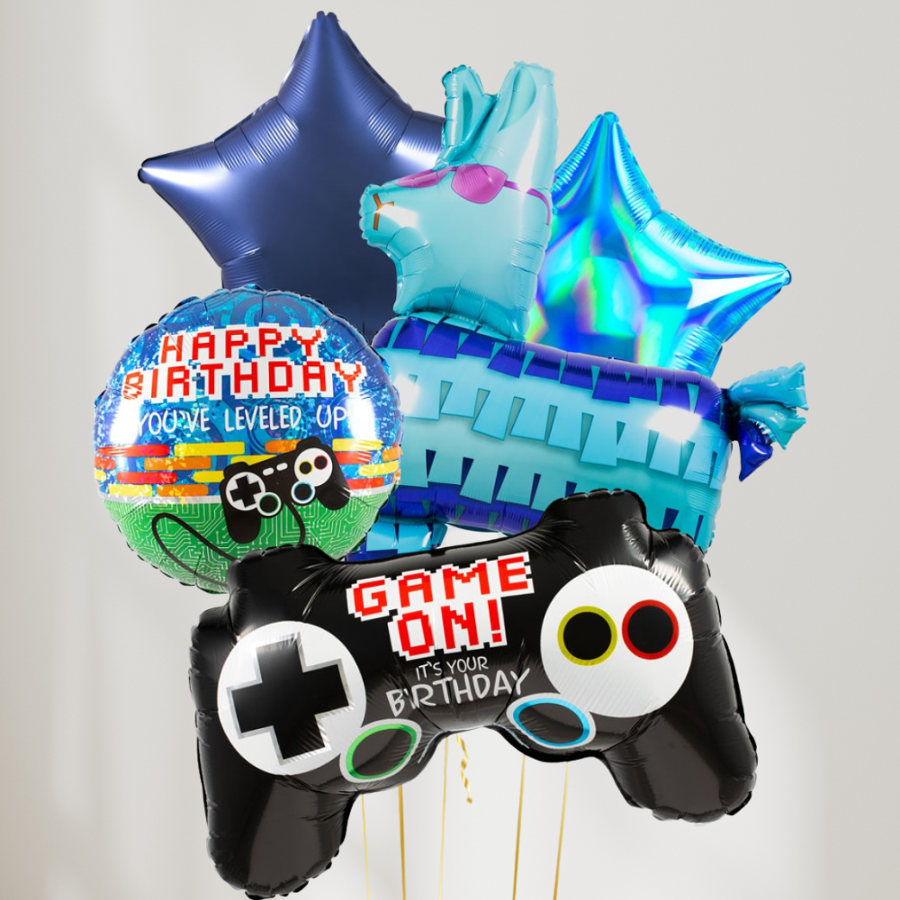 Gaming Mega Ballongbukett - Ballonglevering.no
