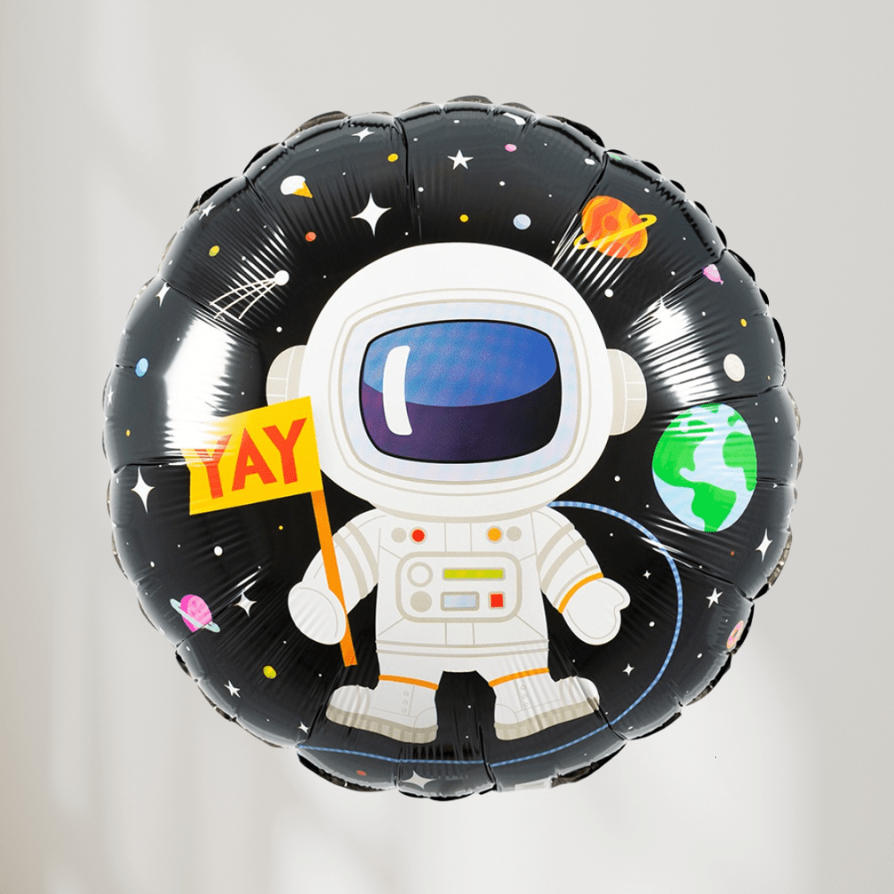Happy Birthday Space Rund - Ballonglevering.no