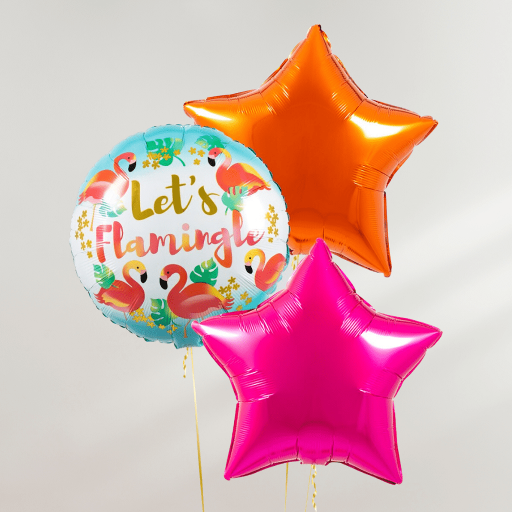 Let's Flamingle Stars Ballongbukett - Ballonglevering.no