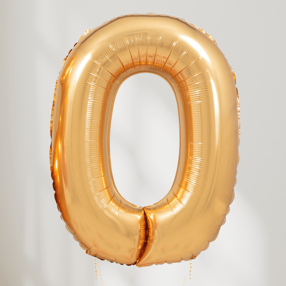 Tallballong Gull - Velg Ditt Tall - Ballonglevering.no