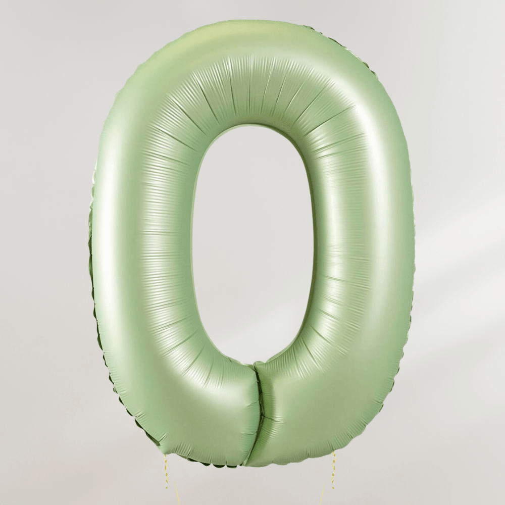 Tallballong Oliven Grønn - Velg ditt tall - Ballonglevering.no