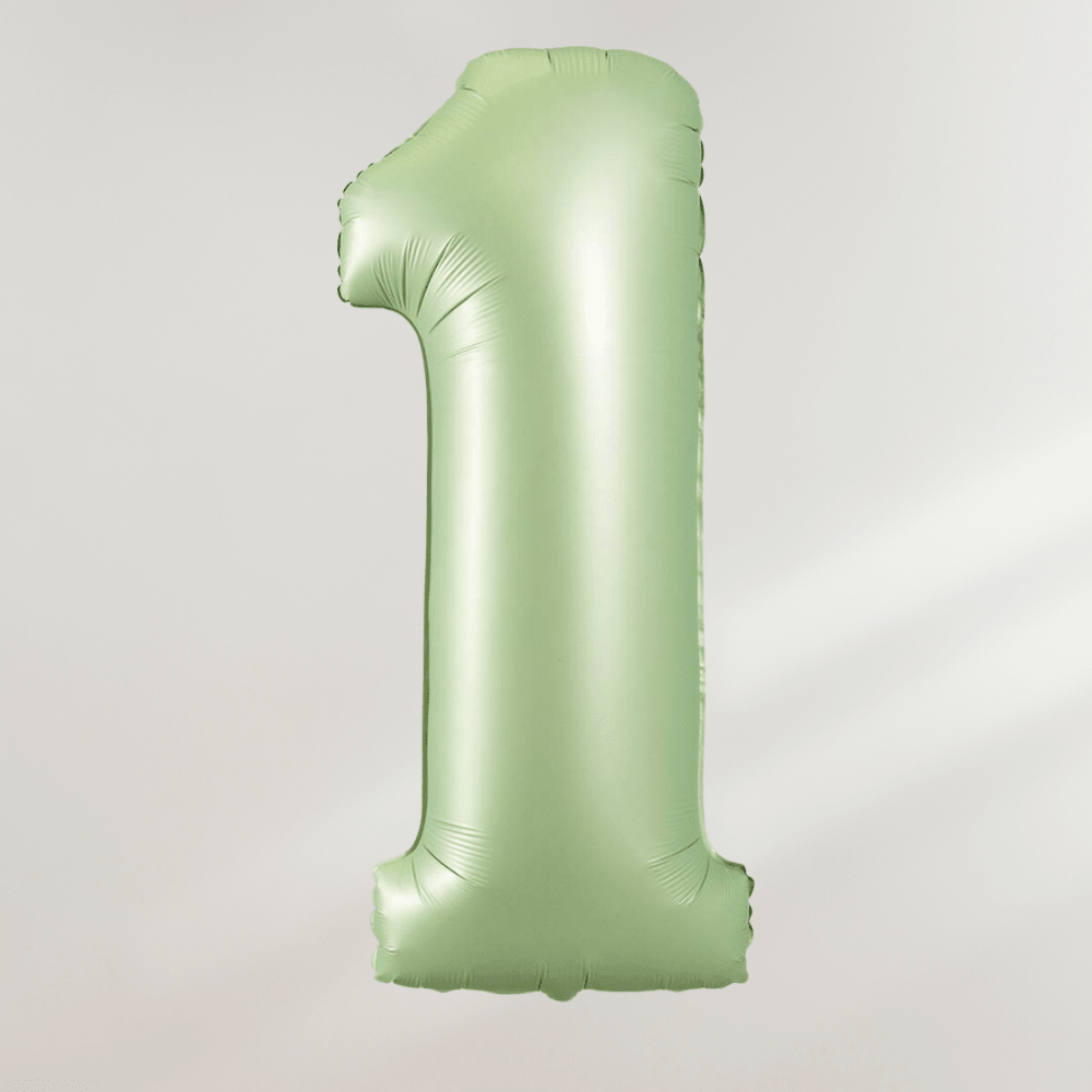 Tallballong Oliven Grønn - Velg ditt tall - Ballonglevering.no