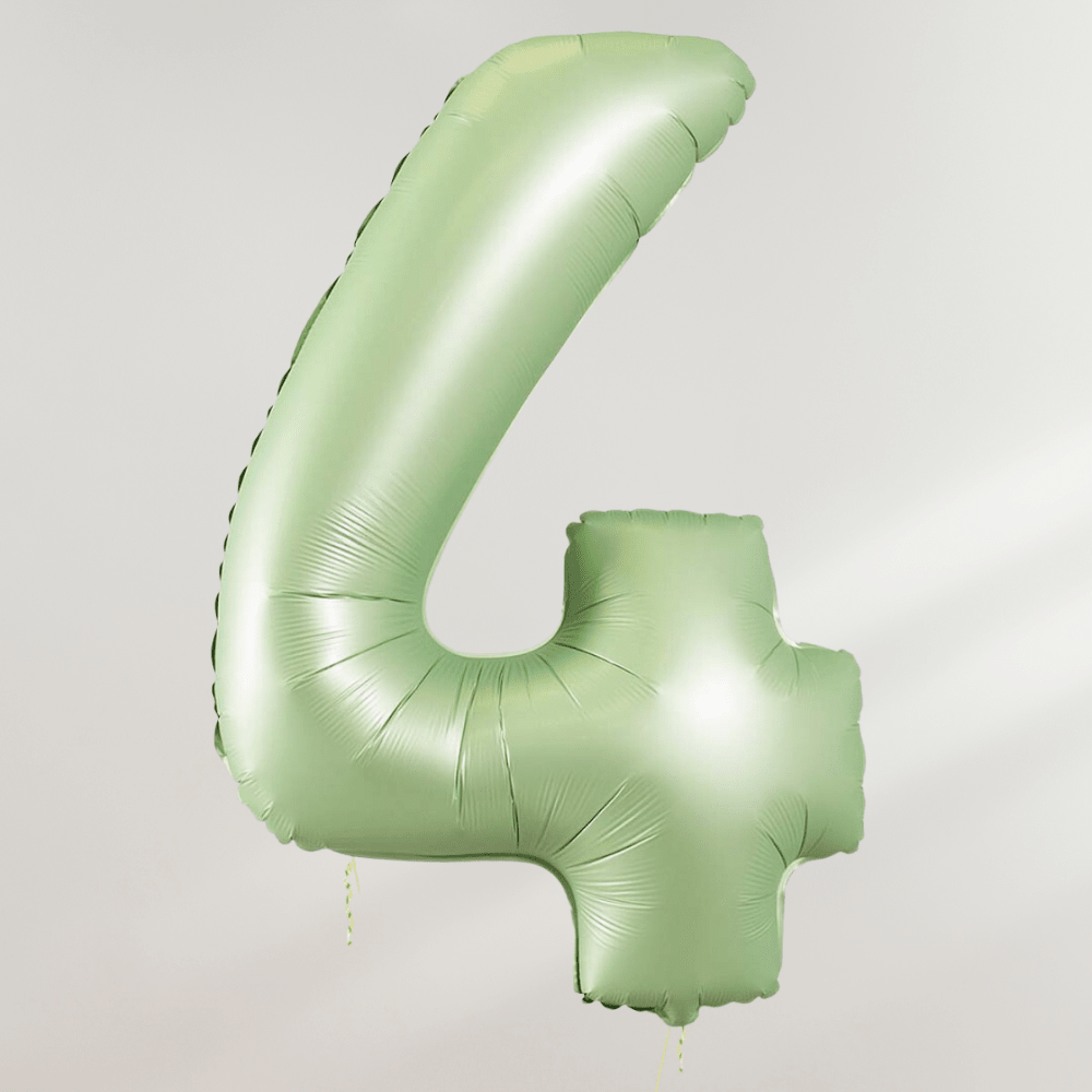 Tallballong Oliven Grønn - Velg ditt tall - Ballonglevering.no