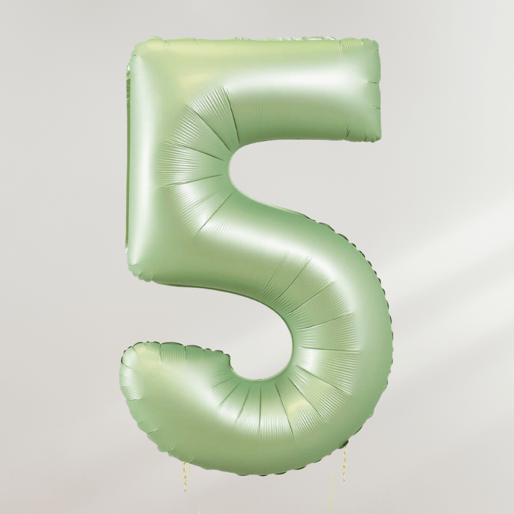 Tallballong Oliven Grønn - Velg ditt tall - Ballonglevering.no