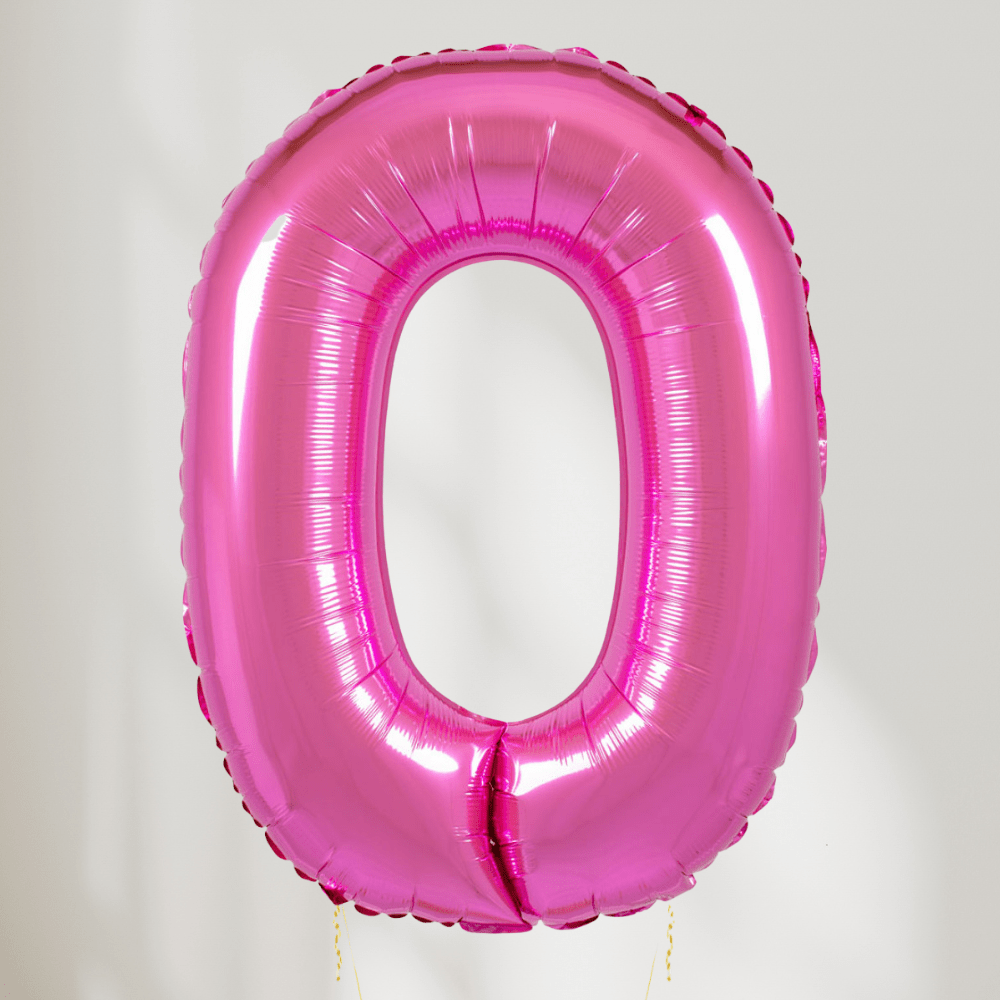 Tallballong Rosa - Velg Ditt Tall - Ballonglevering.no
