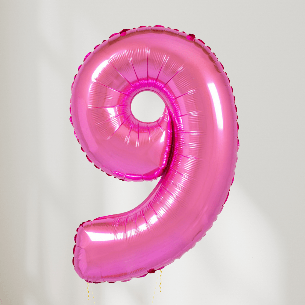 Tallballong Rosa - Velg Ditt Tall - Ballonglevering.no