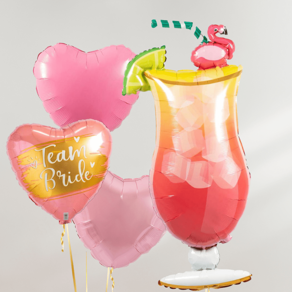 Team Bride Cocktail Party Ballongbukett - Ballonglevering.no