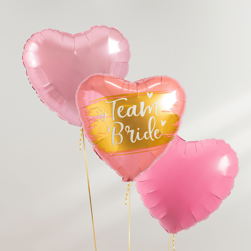 Team Bride Hearts Ballongbukett - Ballonglevering.no